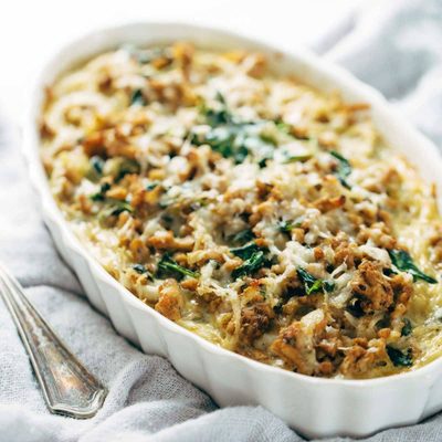 Breakfast Casserole in a baking dish.